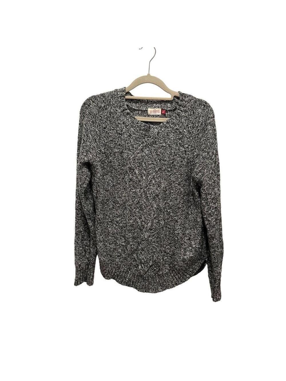 SO heathered grey sweater, juniors size L